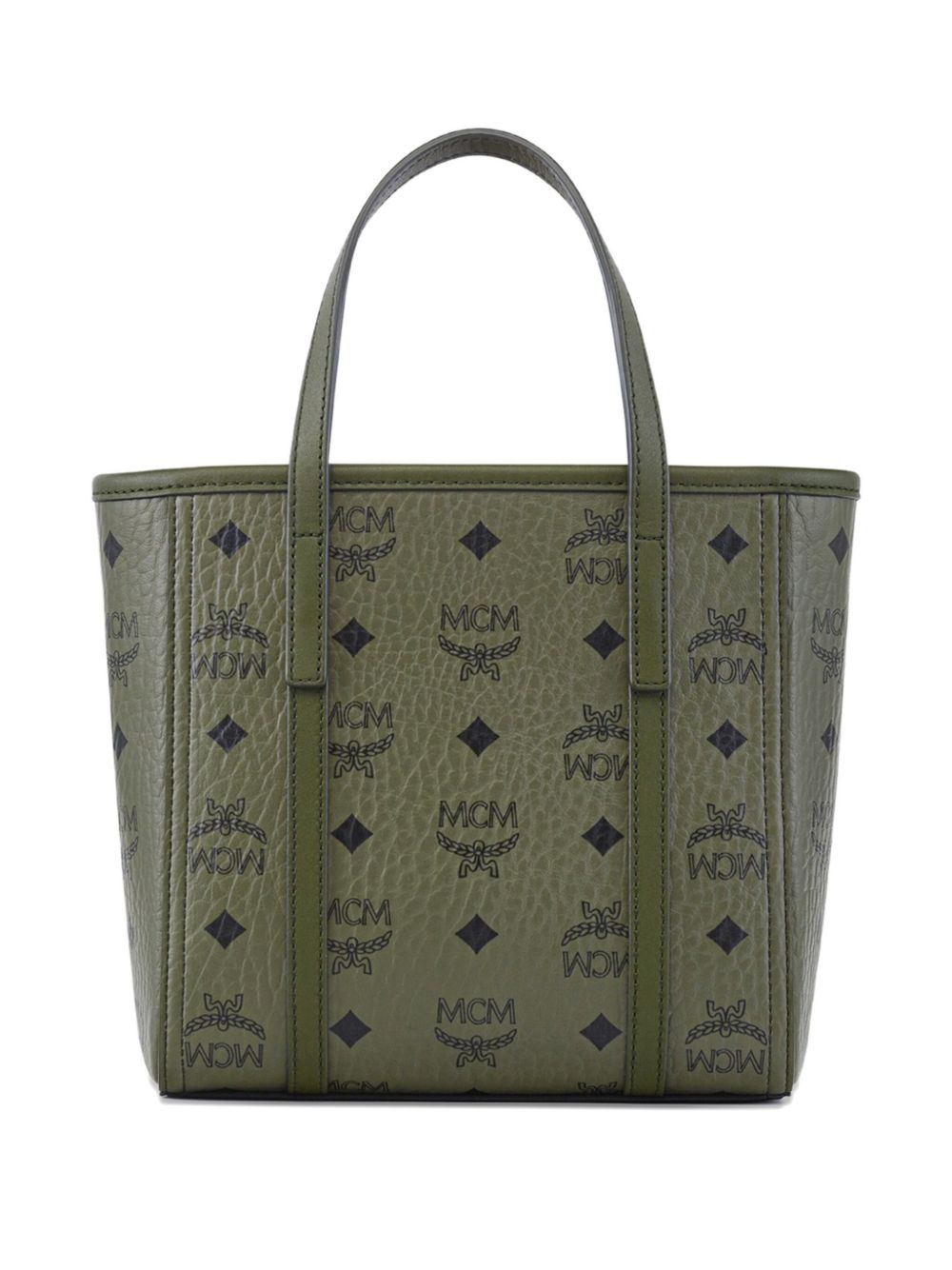 mini Toni visetos-monogram top-zip tote bag - 2