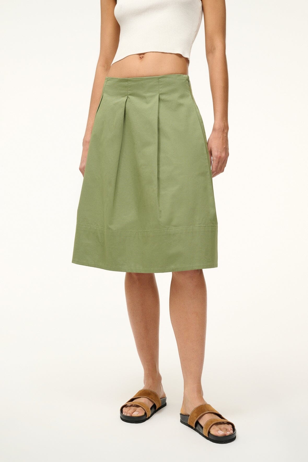 STAUD LONDON SKIRT MOSS - 3