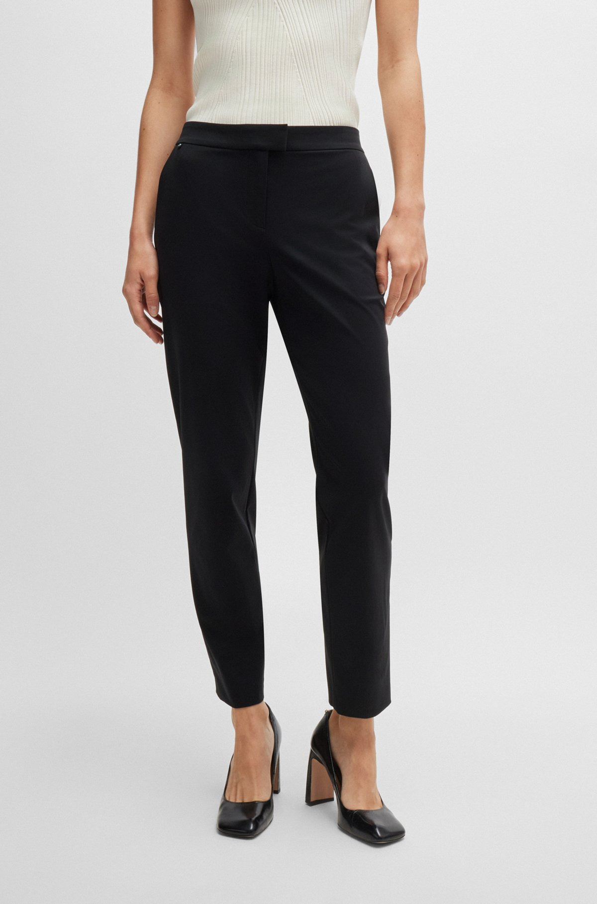 SLIM-FIT TROUSERS IN PERFORMANCE-STRETCH JERSEY - 2