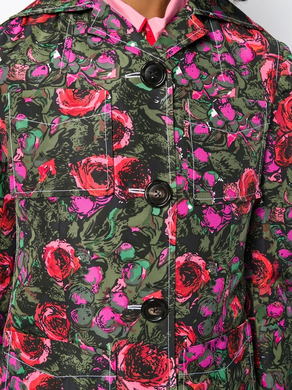 floral single breasted blazer - 5