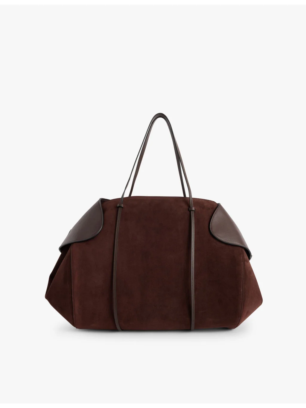 Berenices suede and leather shoulder bag - 1