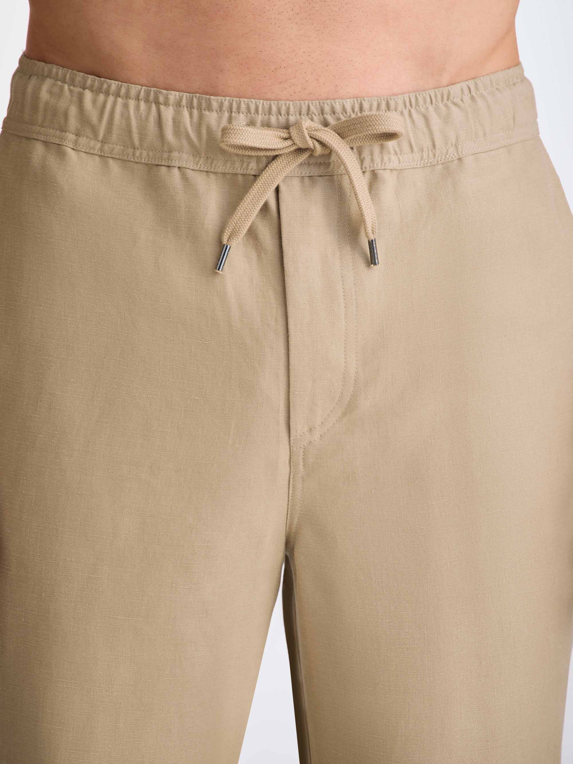 Men's Pants Sydney Linen Camel - 5