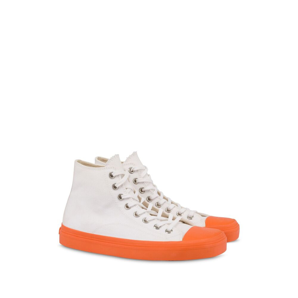 Moschino White Trainers - Hi-Tops Men - 3