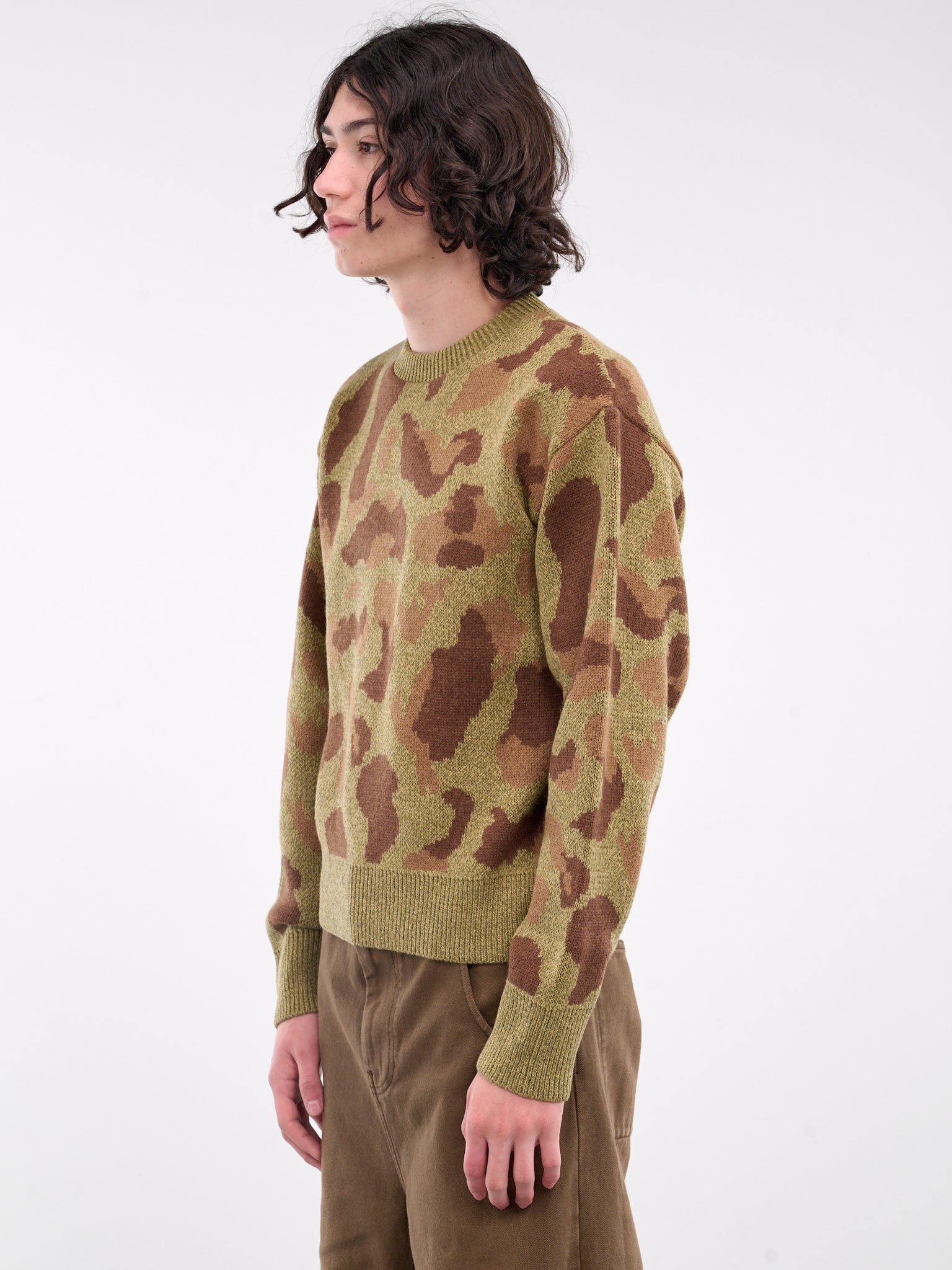 Camouflage Knit Sweater - 2