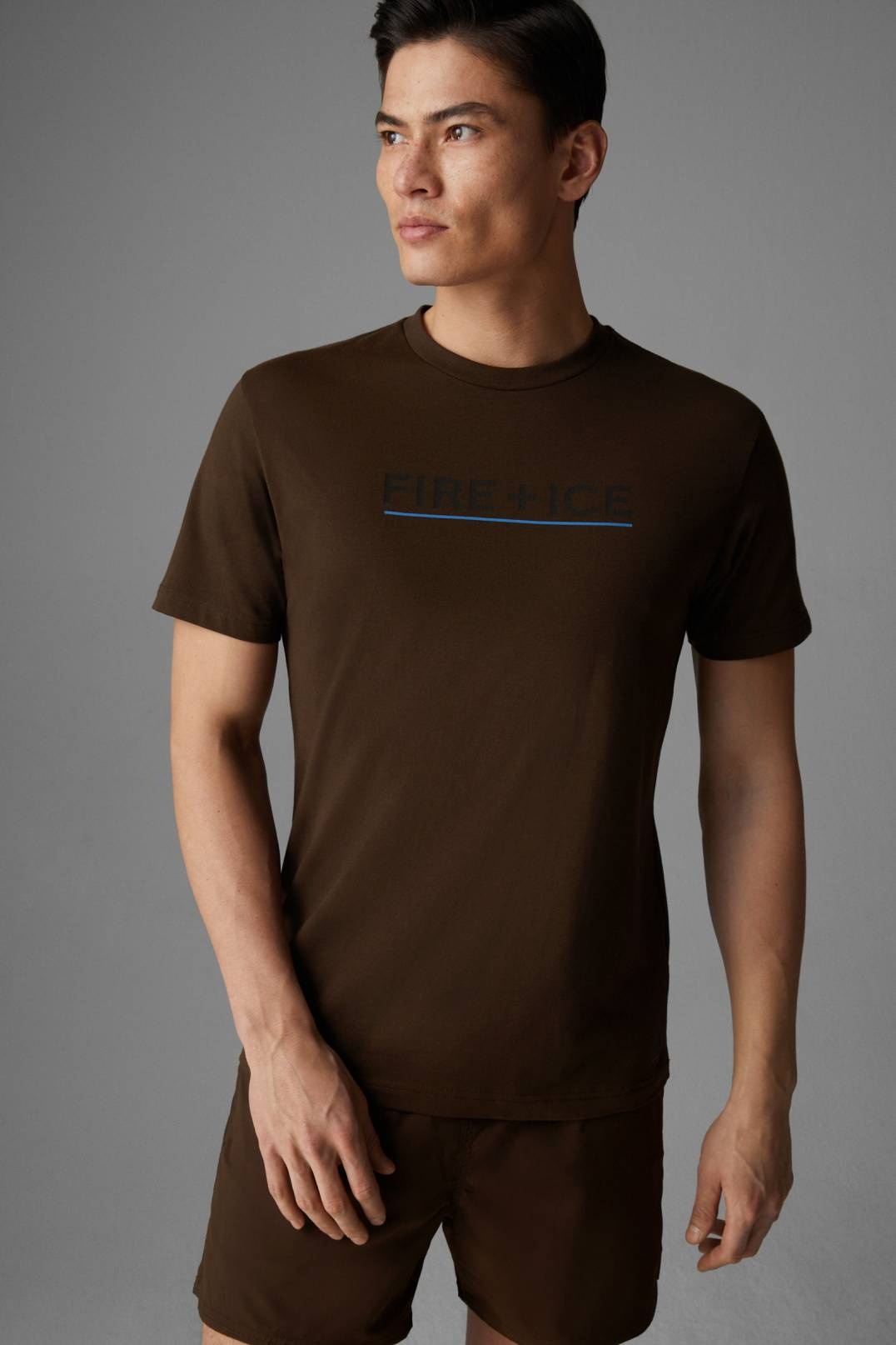MATTEO T-SHIRT IN DARK BROWN - 2