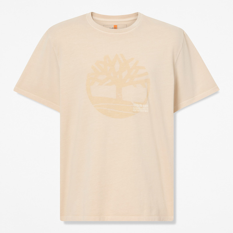 Timberland Men's Garment Dyed Logo Graphic T-Shirt outlook