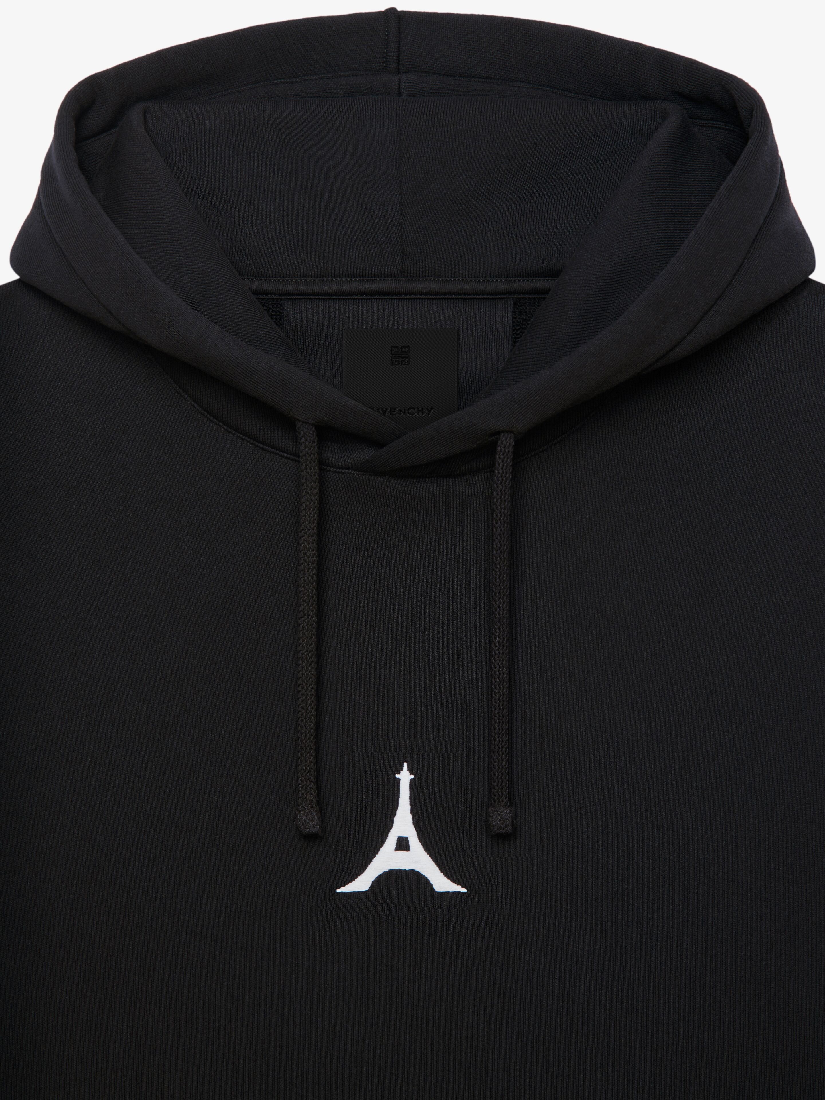 SLIM FIT HOODIE IN EMBROIDERED FELPA - 6