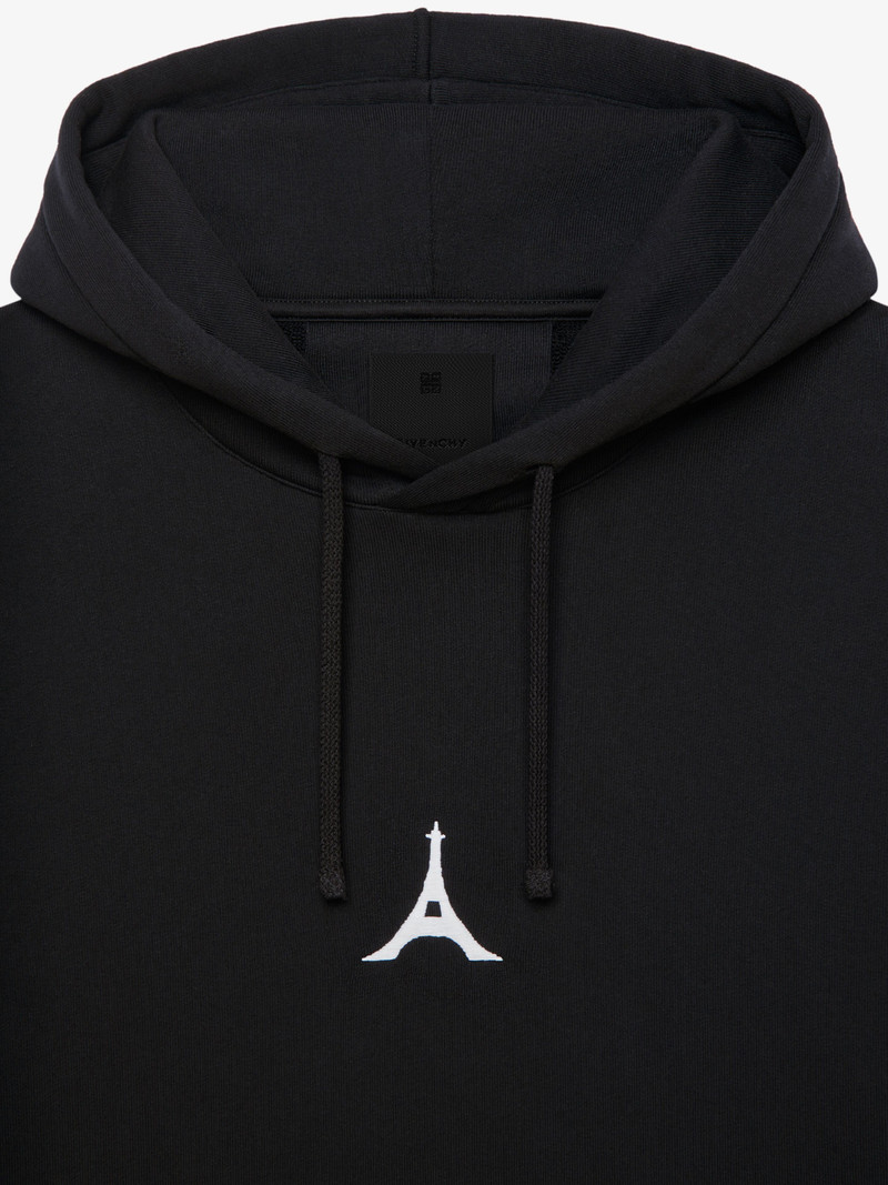 SLIM FIT HOODIE IN EMBROIDERED FELPA 6