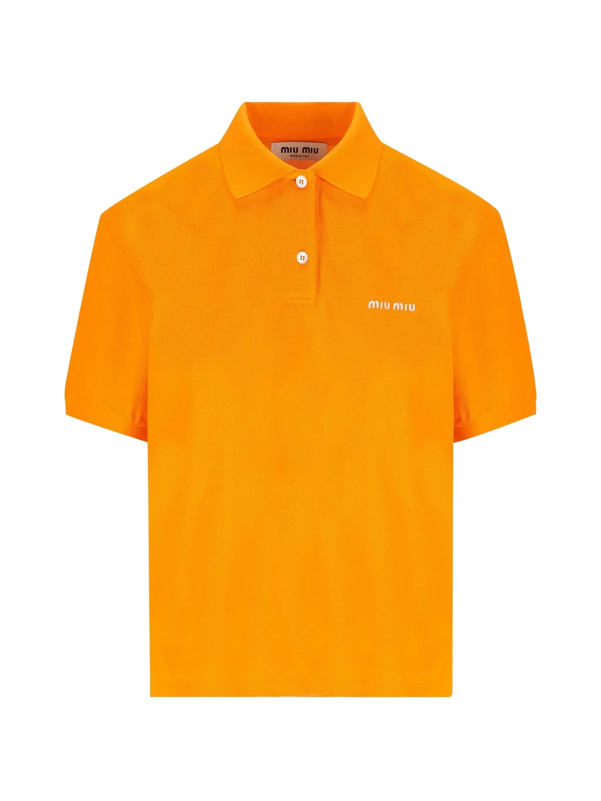 Miu Miu Logo-embroidered Polo Shirt - 1