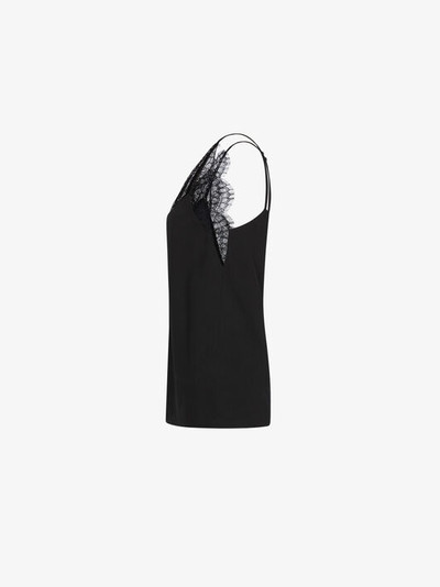 Givenchy TOP IN CRÊPE DE CHINE AND LACE outlook