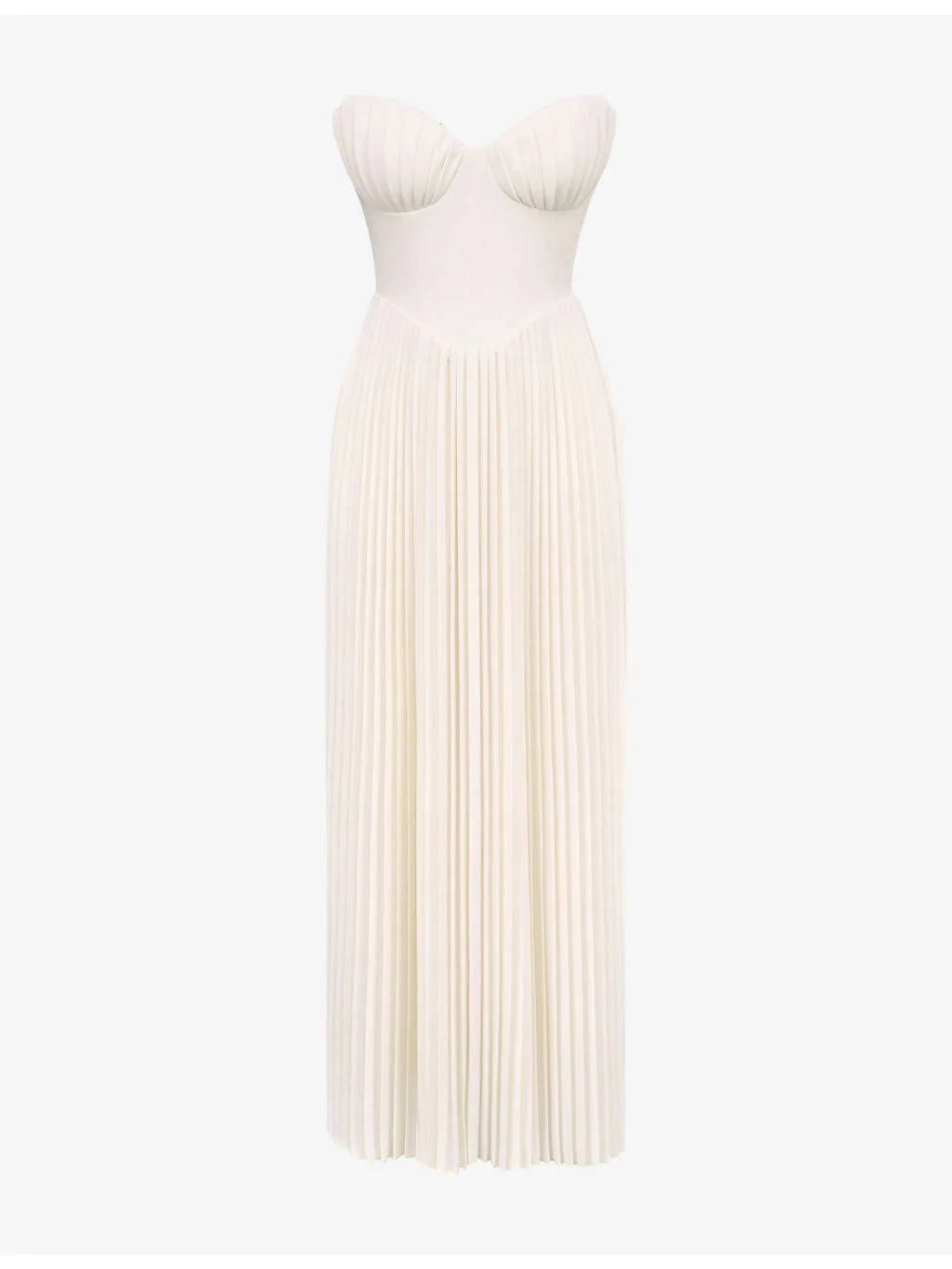 Marcella Pleated Georgette Maxi Dress - 1