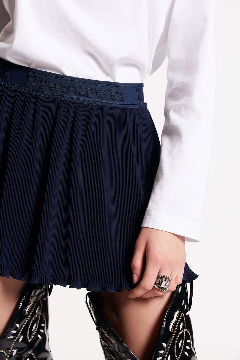 PLEATED MINI SKIRT - 4