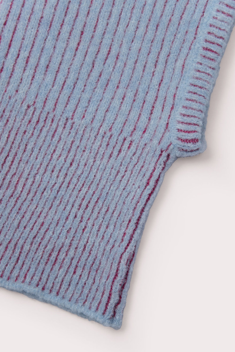 BY FAR REBA BALACLAVA PALE BLUE MERINO WOOL outlook