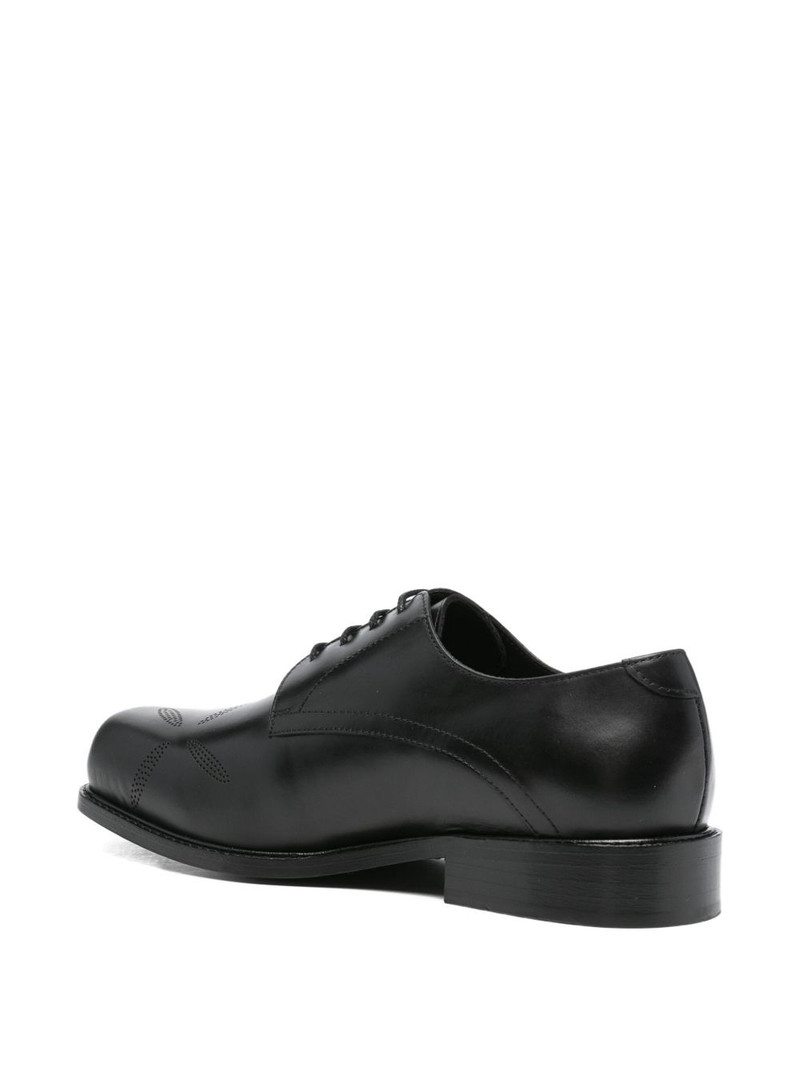 slashed square toe derby shoes 3
