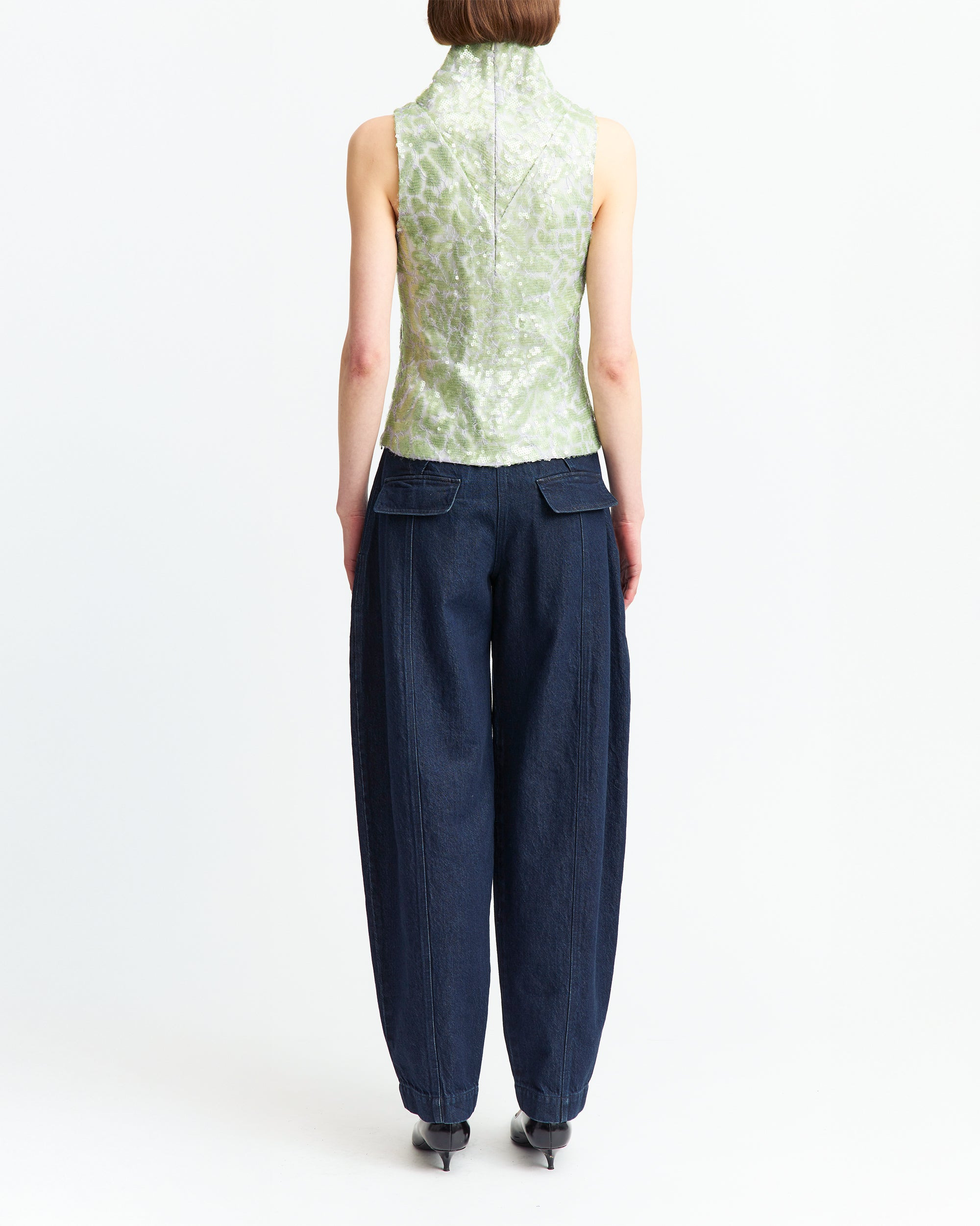 ACARI TOP IN LACE SEQUIN - 4