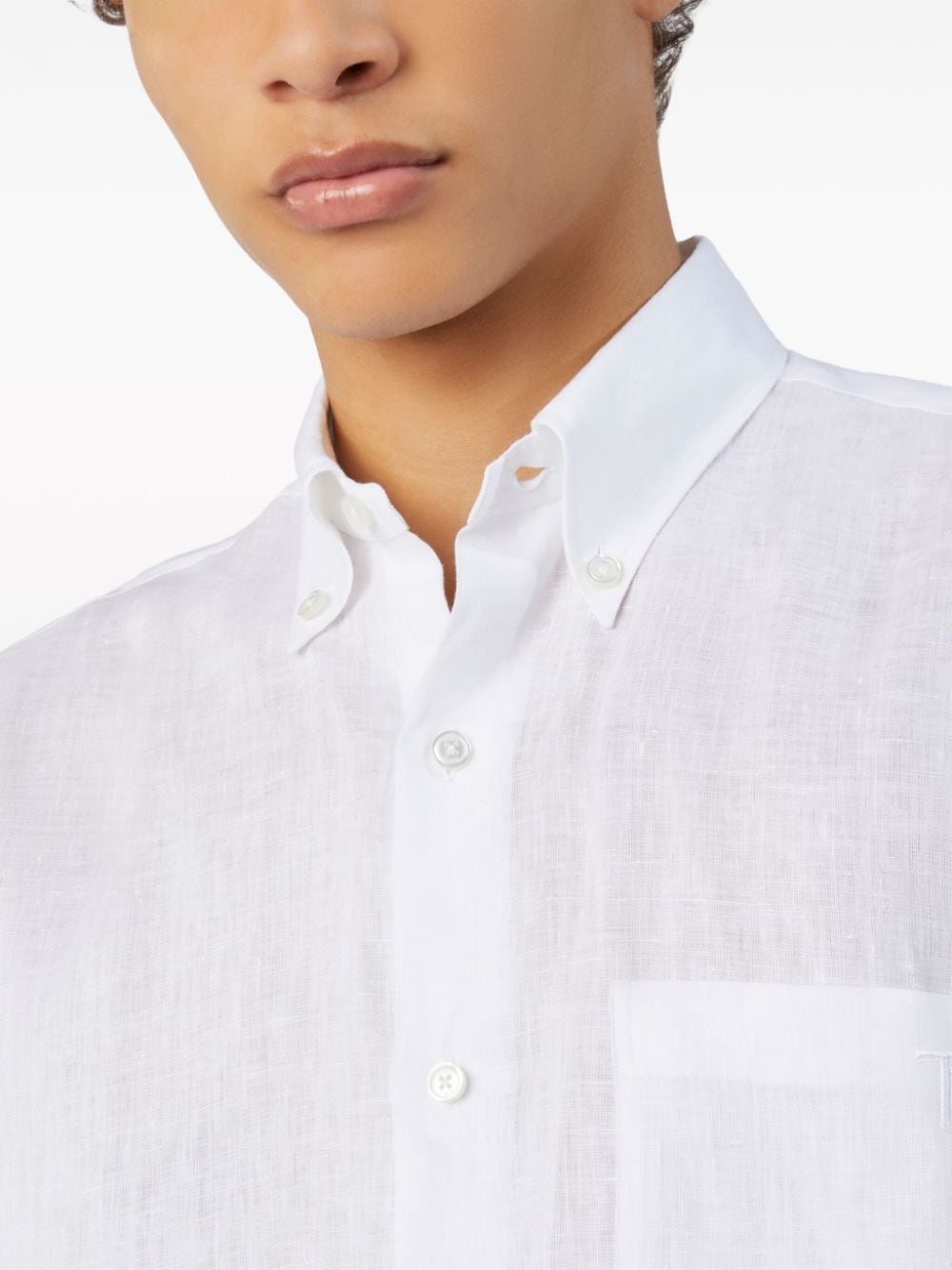 long-sleeve linen shirt - 5
