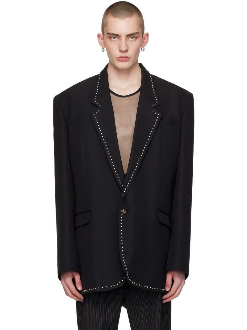 Black Studded Blazer 1