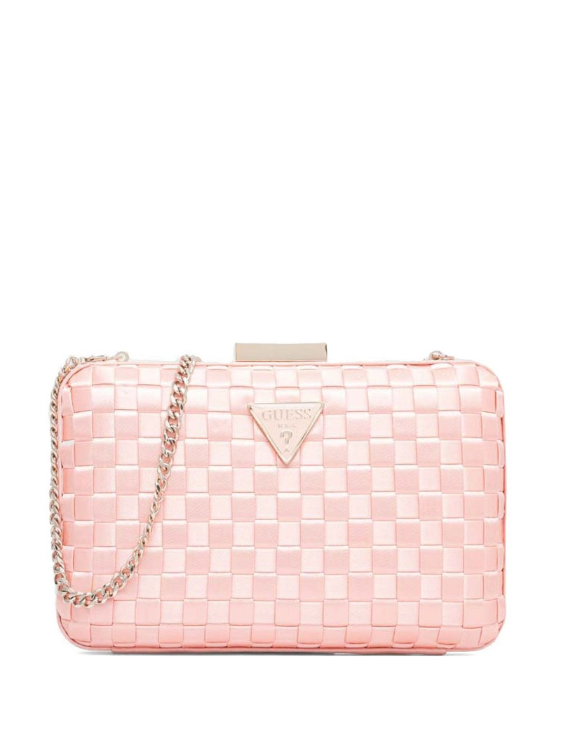 logo-plaque clutch bag 1