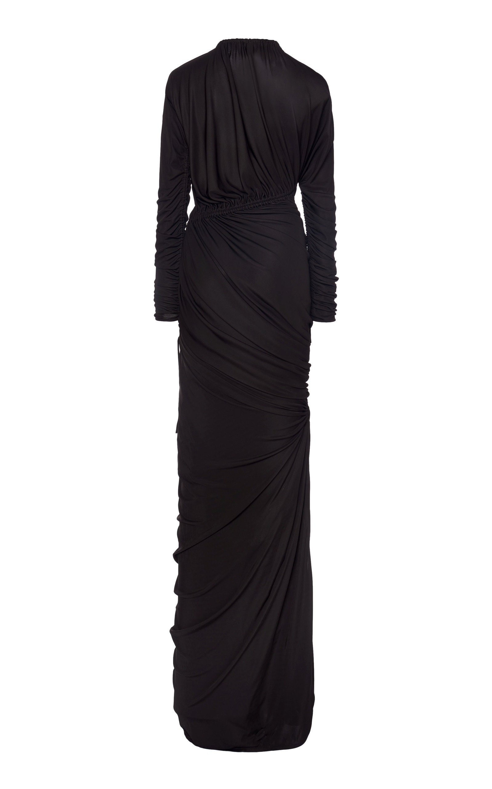 Ruched Jersey Maxi Dress brown - 8