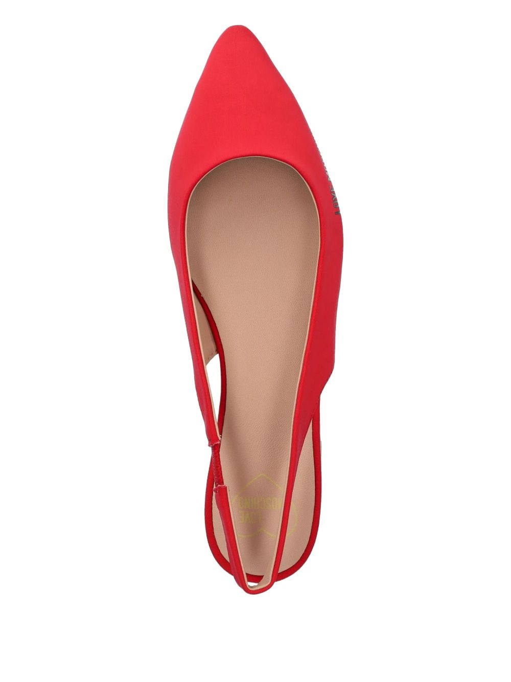 logo-print ballerina shoes - 4