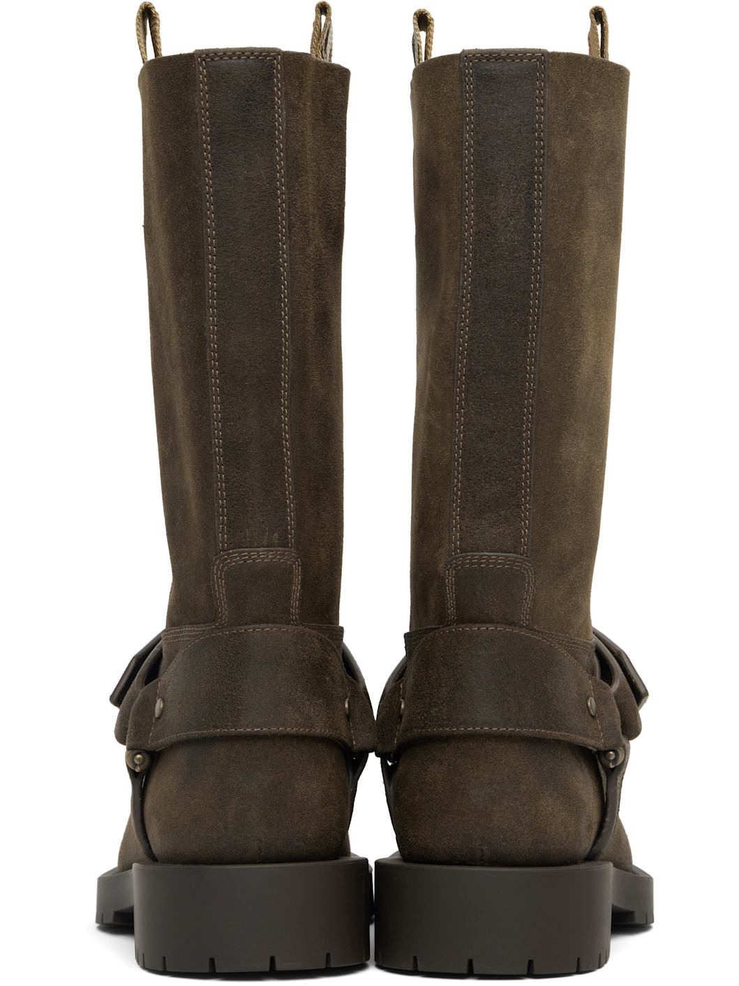 Brown Suede Soft Saddle Low Boots​ - 2