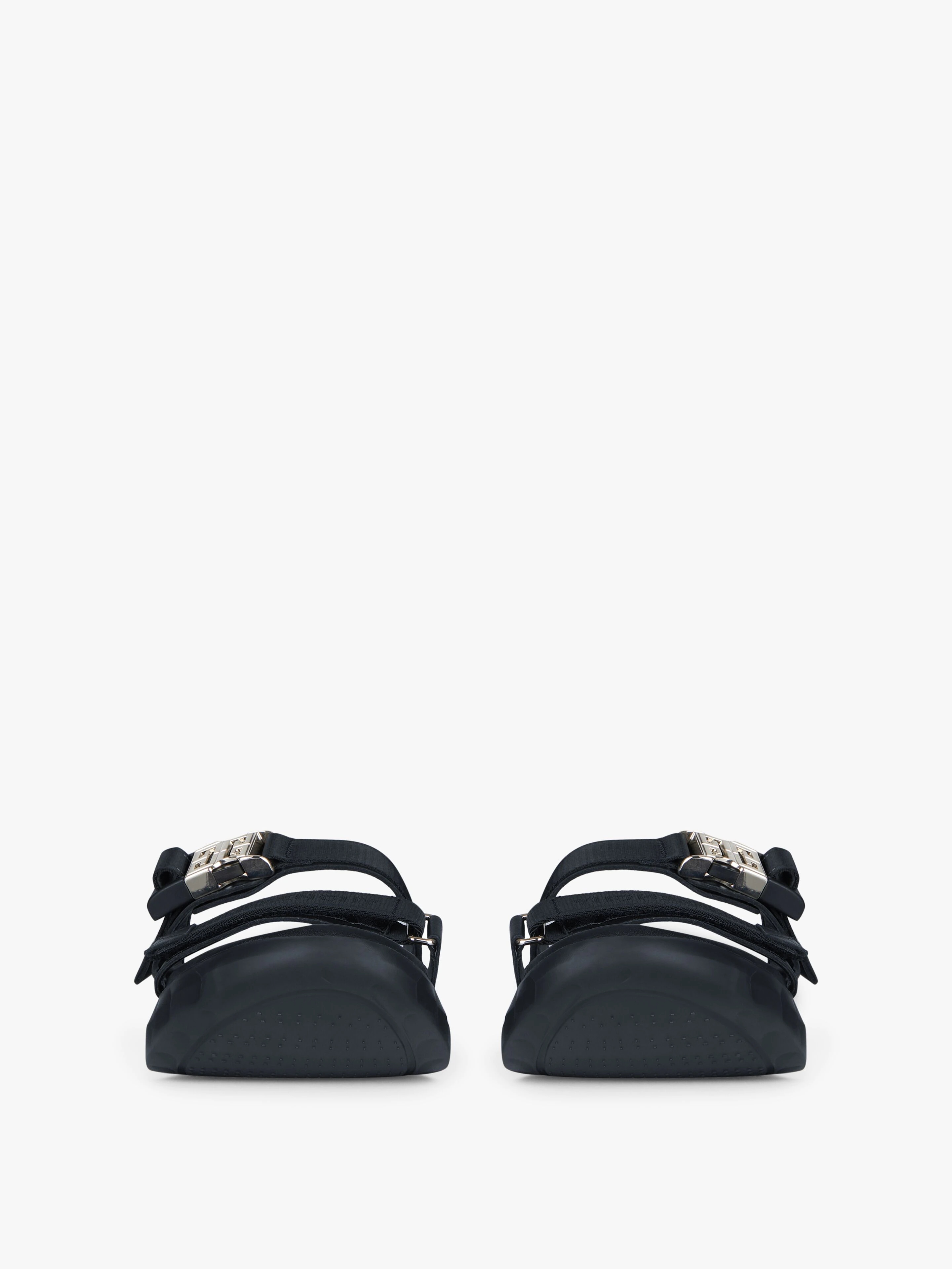 MARSHMALLOW SANDALS IN LEATHER AND CANVAS - 2