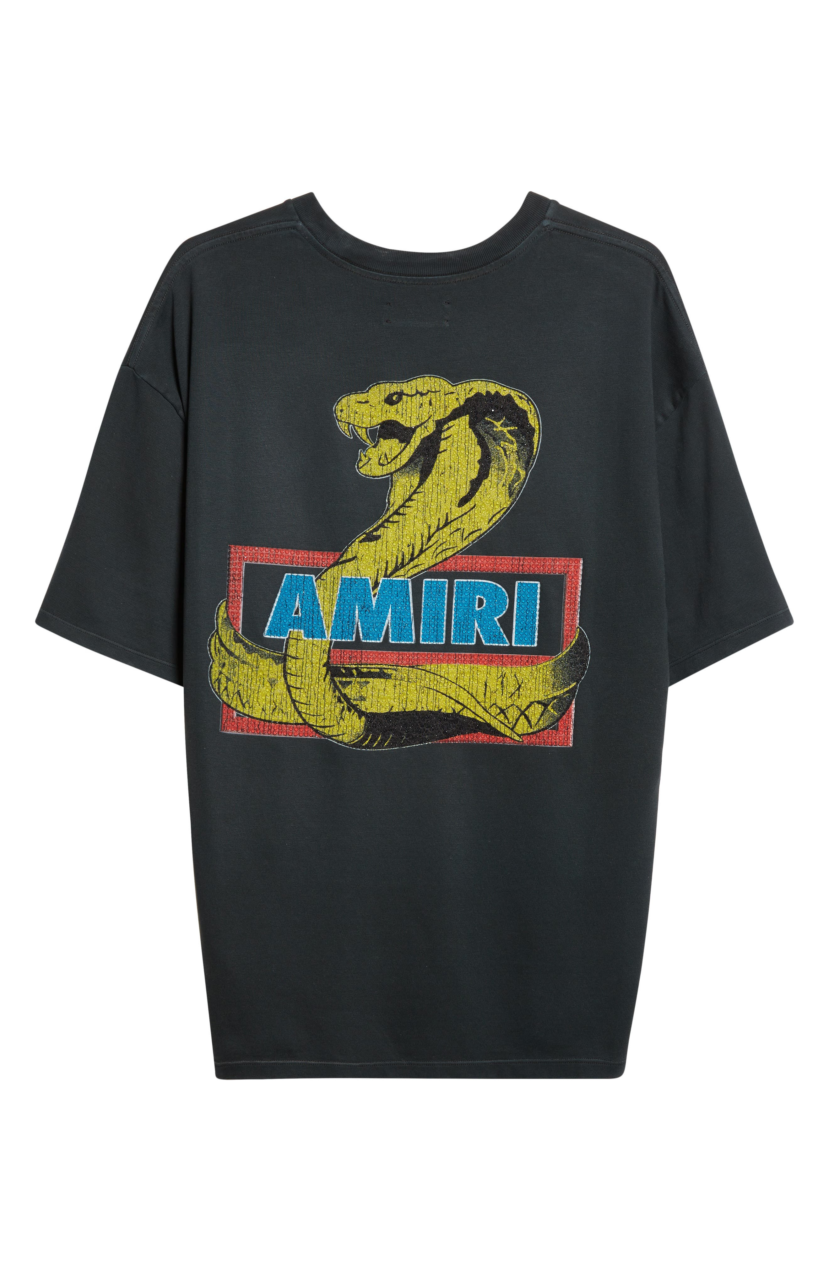AMIRI Crystal Cobra Oversize Graphic T-Shirt in Black at Nordstrom - 7
