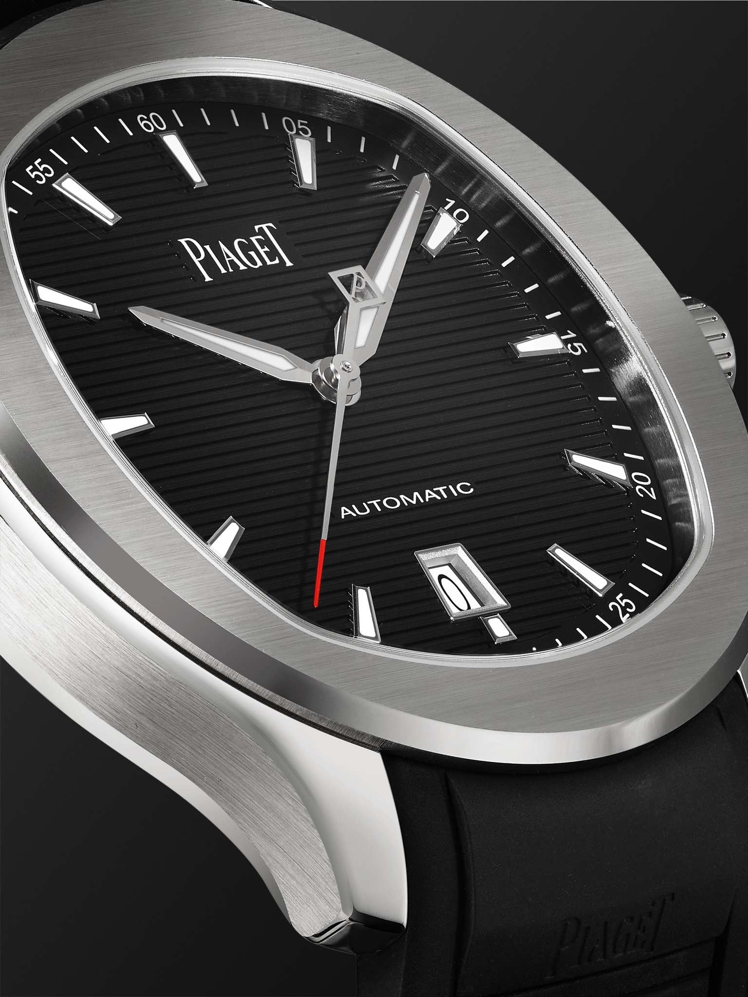Piaget Polo Date Automatic 42mm Stainless Steel and Rubber Watch, Ref. No. G0A47014 - 6