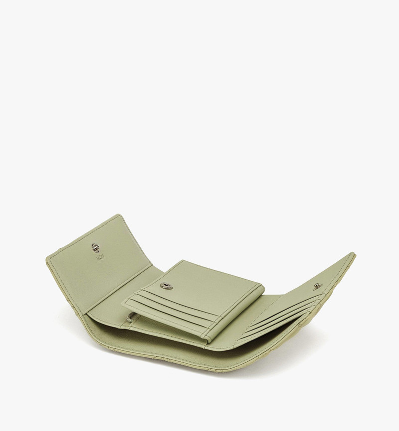 MCM Travia Trifold Wallet in Cloud Quilted Leather outlook