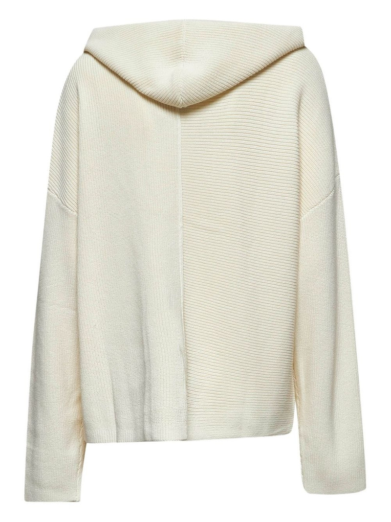 Studio Nicholson ribbed-knit hooded sweater outlook