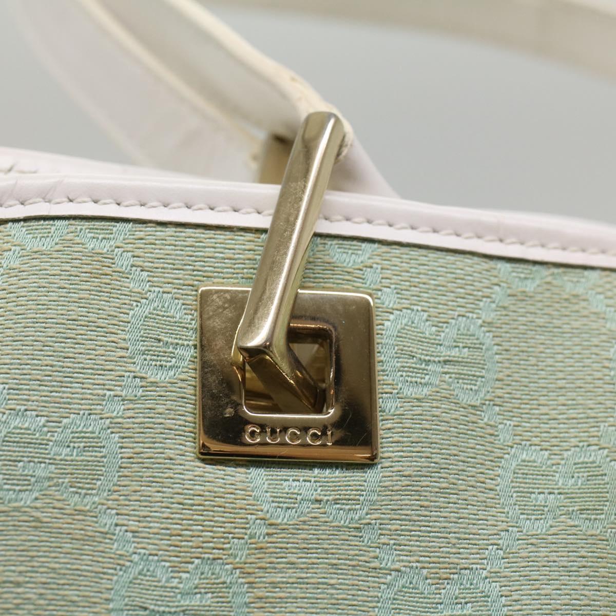 GUCCI GG Canvas Tote Bag Light Blue 002 002 - 10