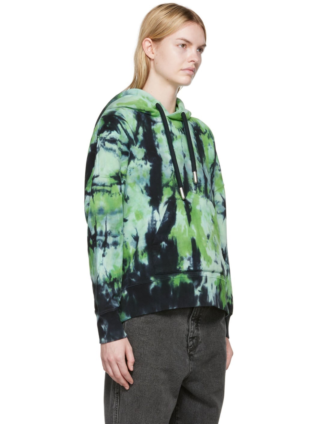 Green Cotton Hoodie - 2