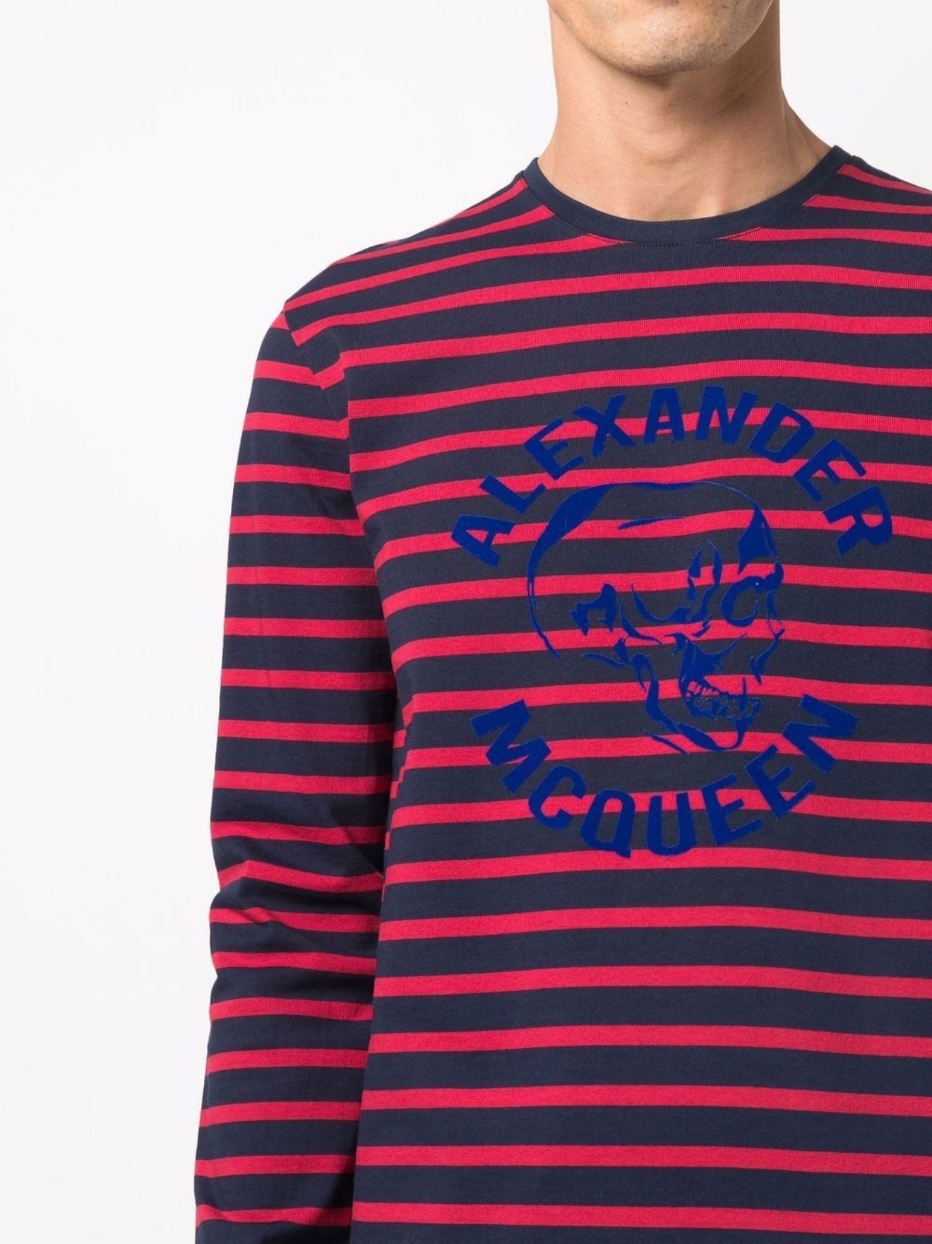 striped long sleeve T-shirt - 5