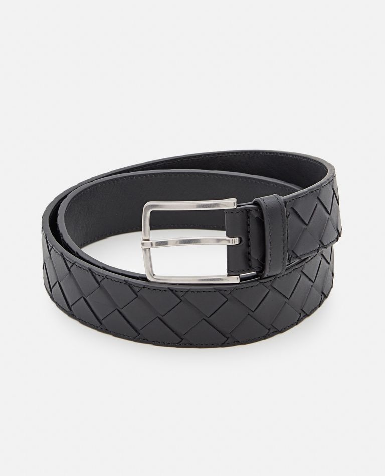 INTRECCIATO LEATHER BELT - 1