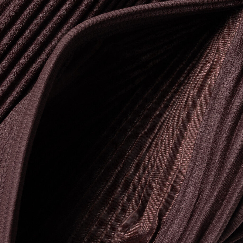 COLOR PLEATS SLACK - EDGE BROWN 4