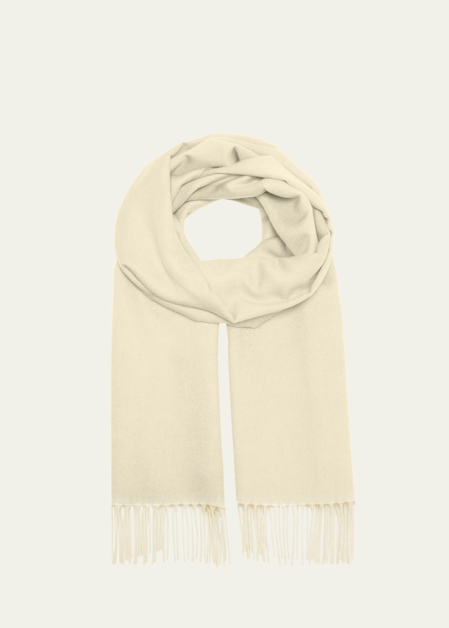 Cashmere Sciarpa Two-Tone Fringe-Trim Scarf - 1
