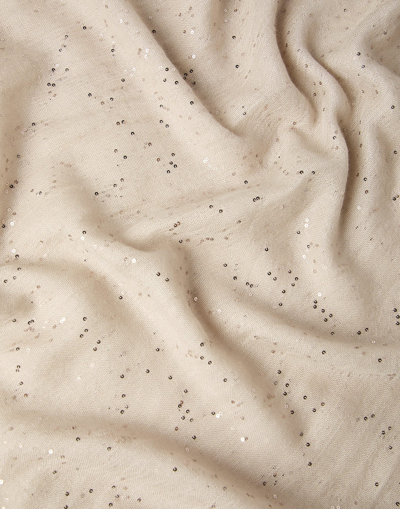 Lightweight cashmere and silk Diamond yarn knit scarf 3
