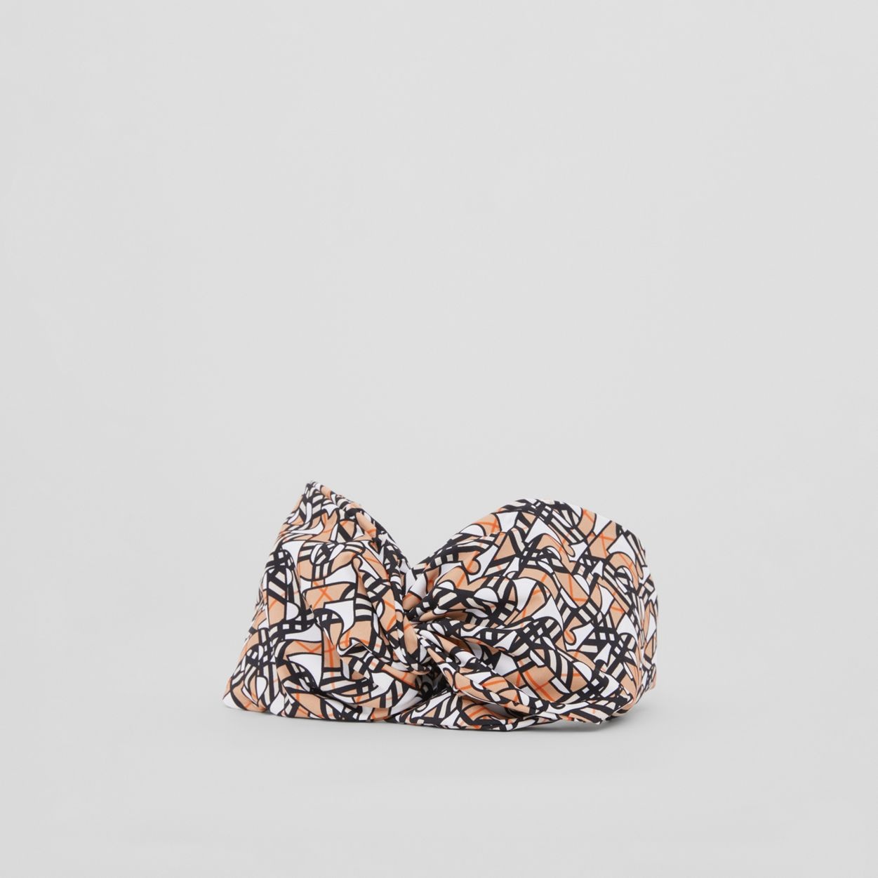Monogram Print Stretch Jersey Headband - 4