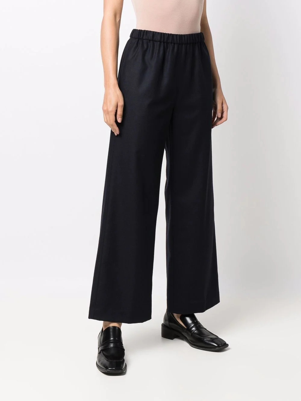 high-waisted flared trousers - 3