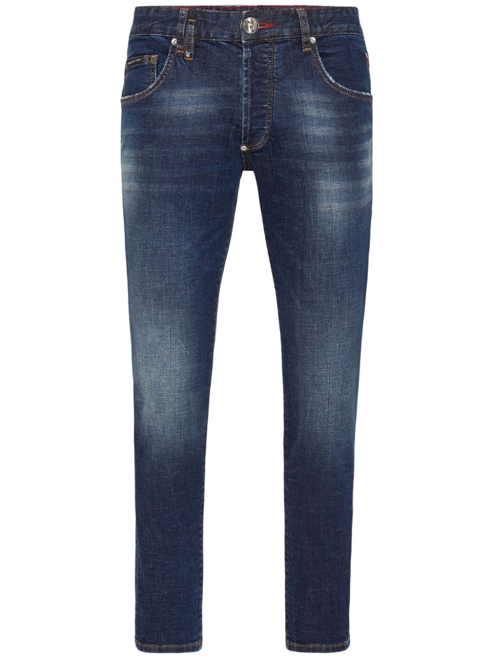 low-rise straight-leg jeans - 1