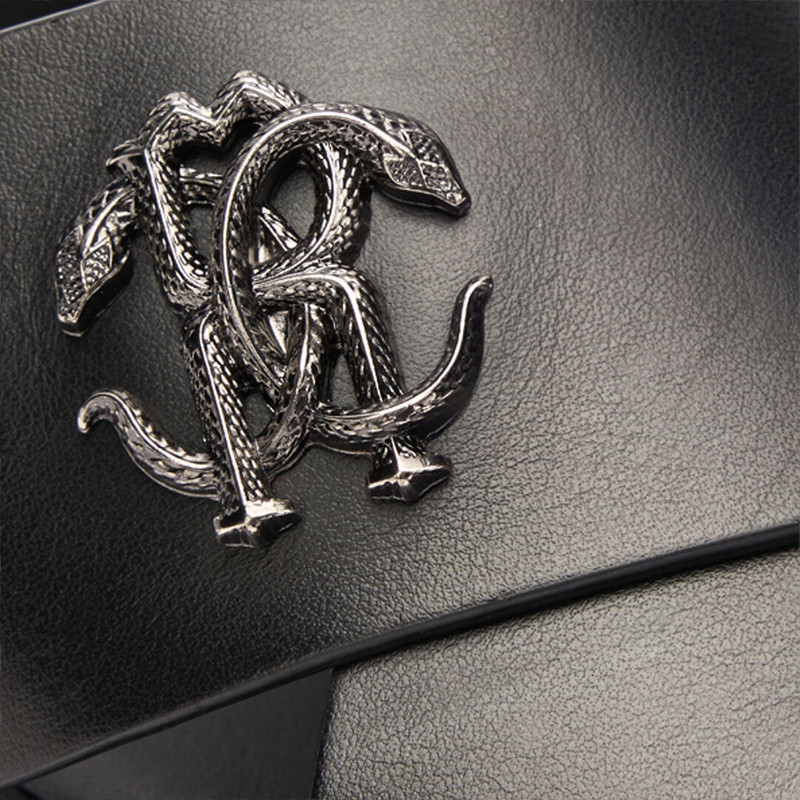 Slides With Bands And Mirror Snake Monogram 4