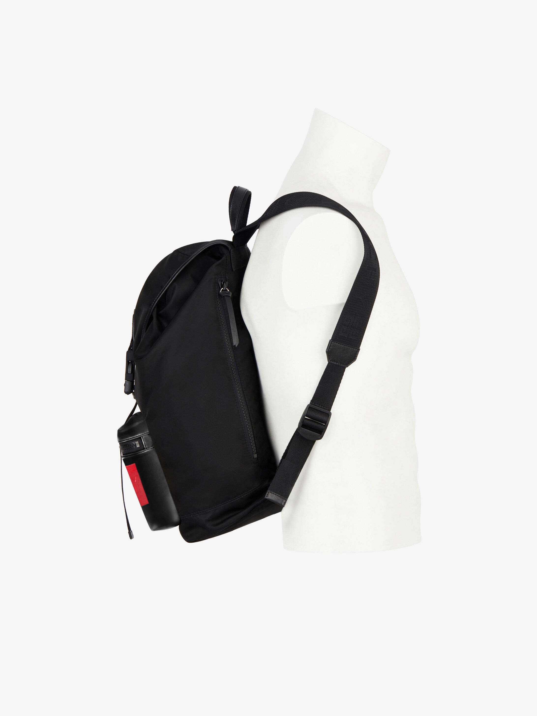 GIVENCHY backpack in nylon with latex band - 2