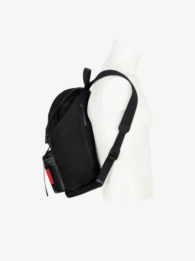 Givenchy GIVENCHY backpack in nylon with latex band outlook