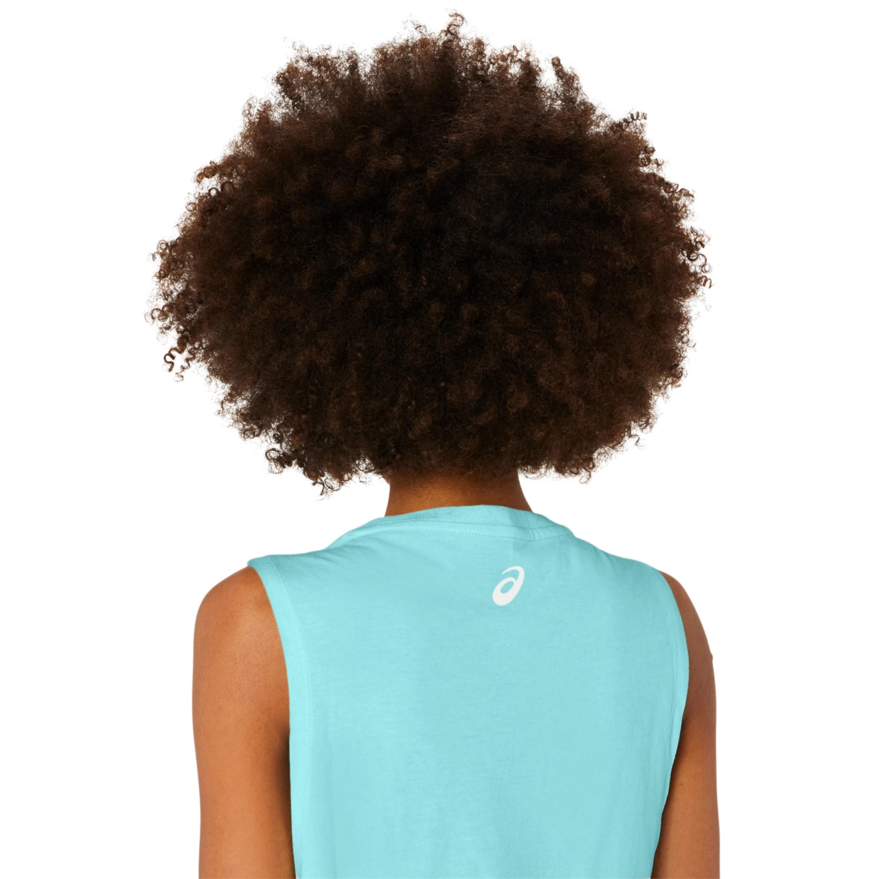 WOMEN'S ASICS SUN IN THE SKY SLOGAN MUSCLE TEE - 5