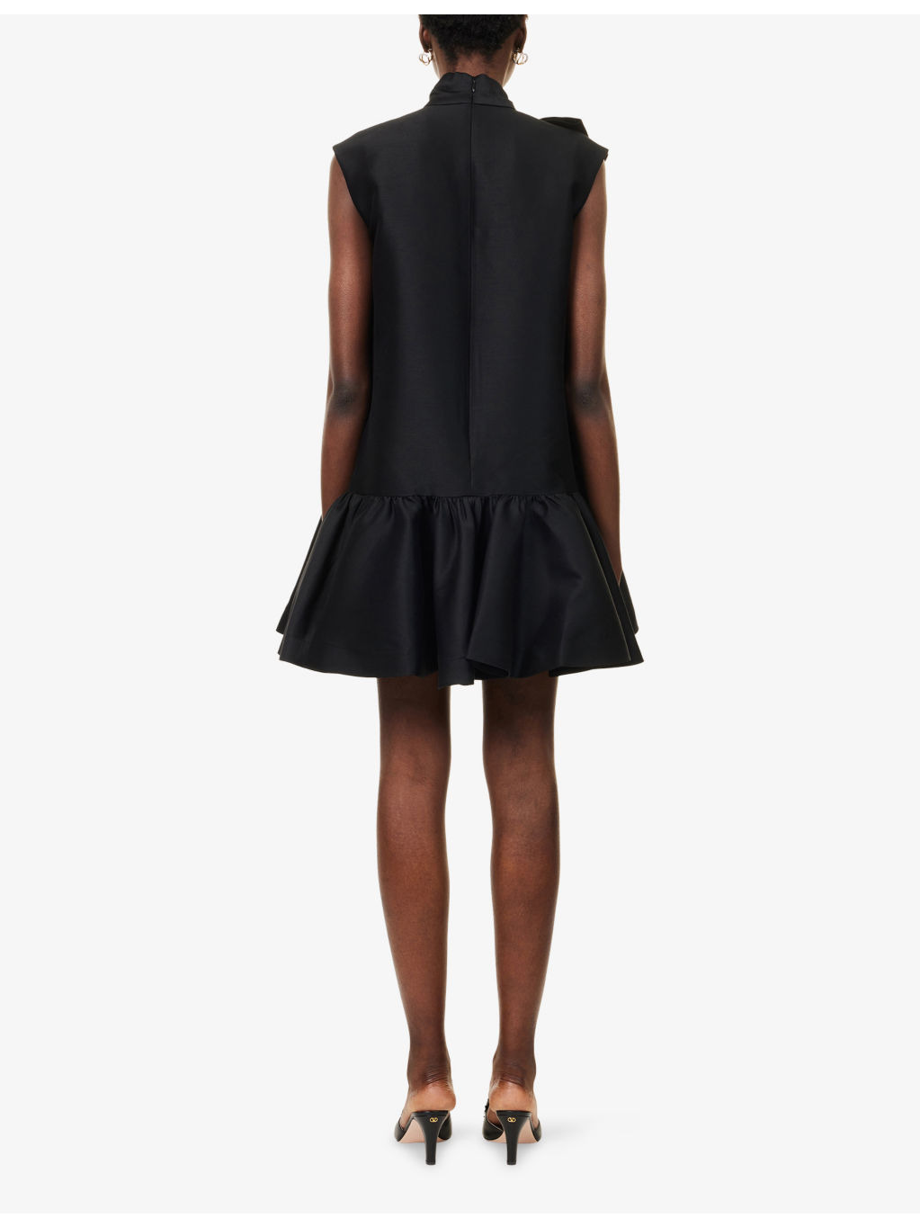 Hypnotic Bow Wool And Silk Mini Dress - 4