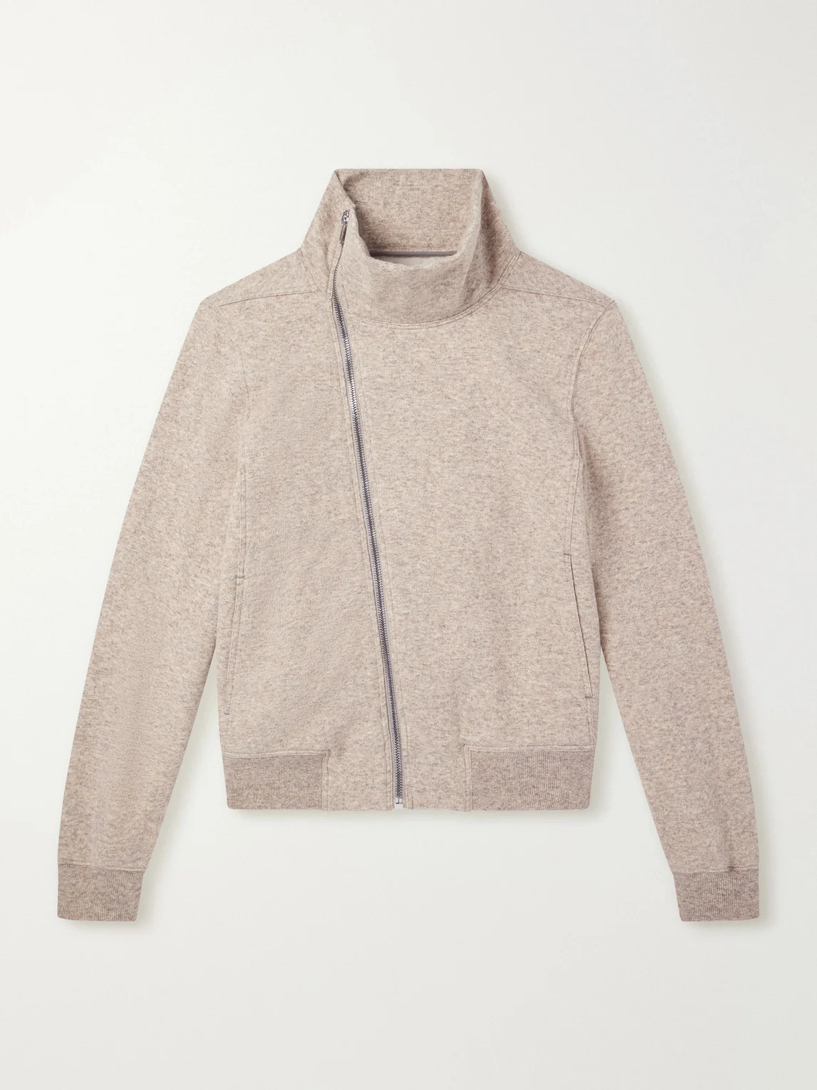 Bauhaus Wool and Cotton-Blend Zip-Up Sweater - 1