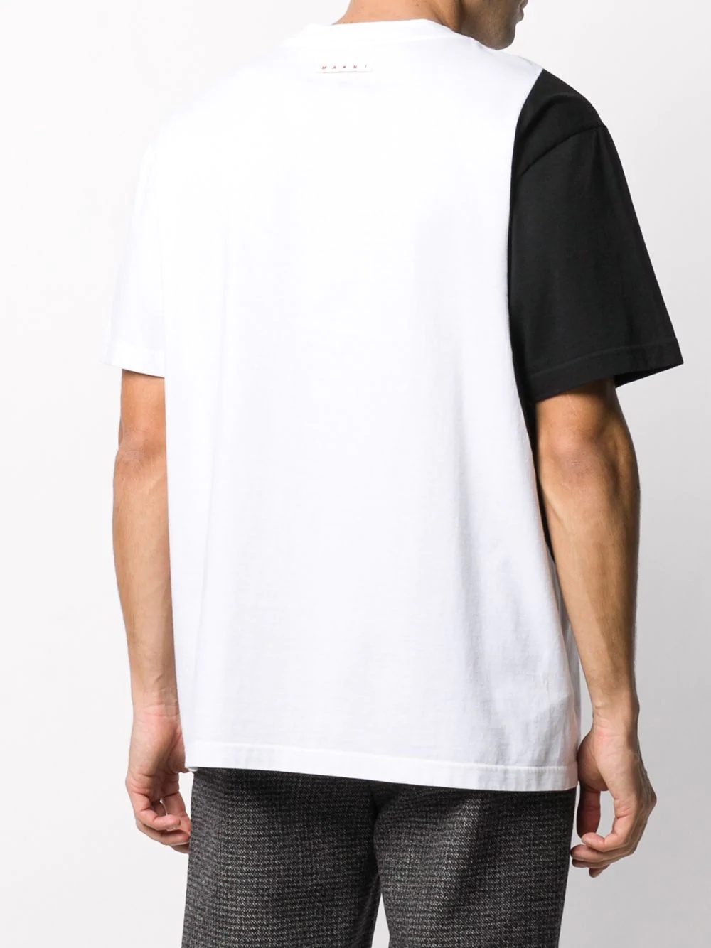 two tone block T-shirt - 4