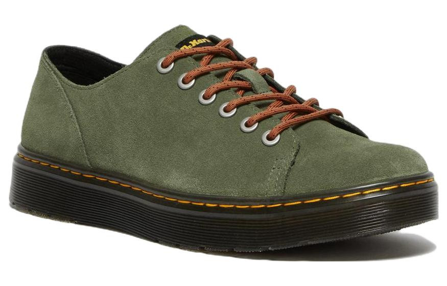 Dr. Martens Dante Suede Leather Shoes 'Khaki Green' 27780384 - 2