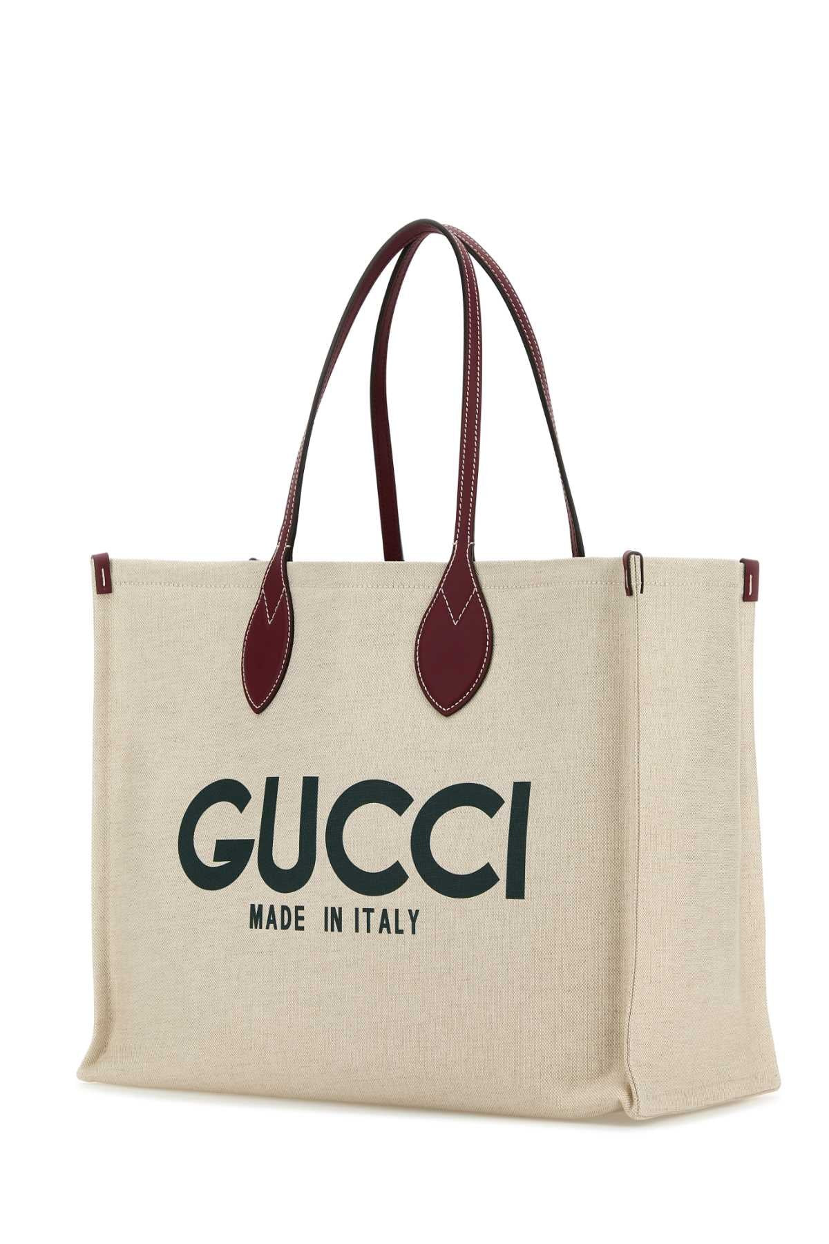 Gucci Women Sand Canvas Shopping Bag - 2