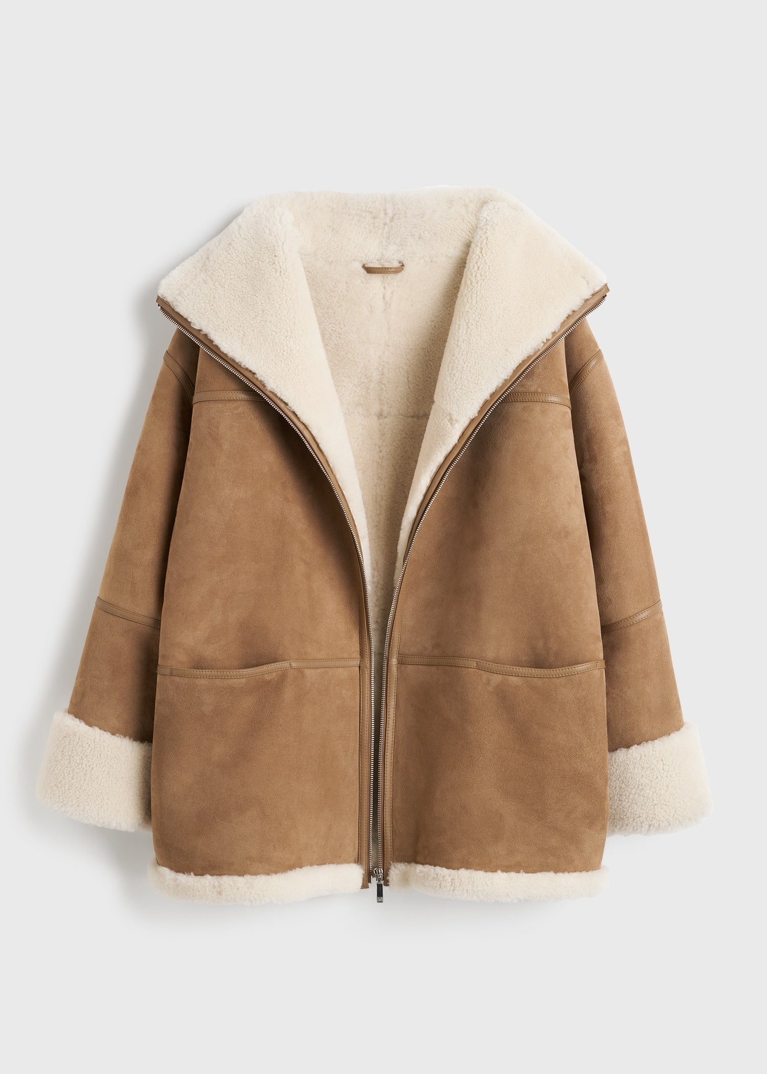 Signature shearling jacket biscuit - 7